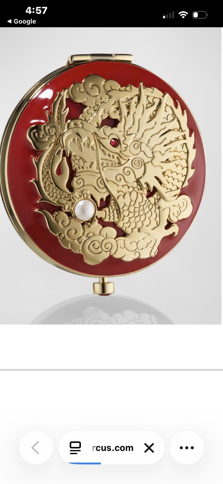 Estée Lauder Limited Edition Year The Dragon Refillable Metal Compact 2024 Estée Lauder Limited Edition Year The Dragon Refillable Metal Compact 2024