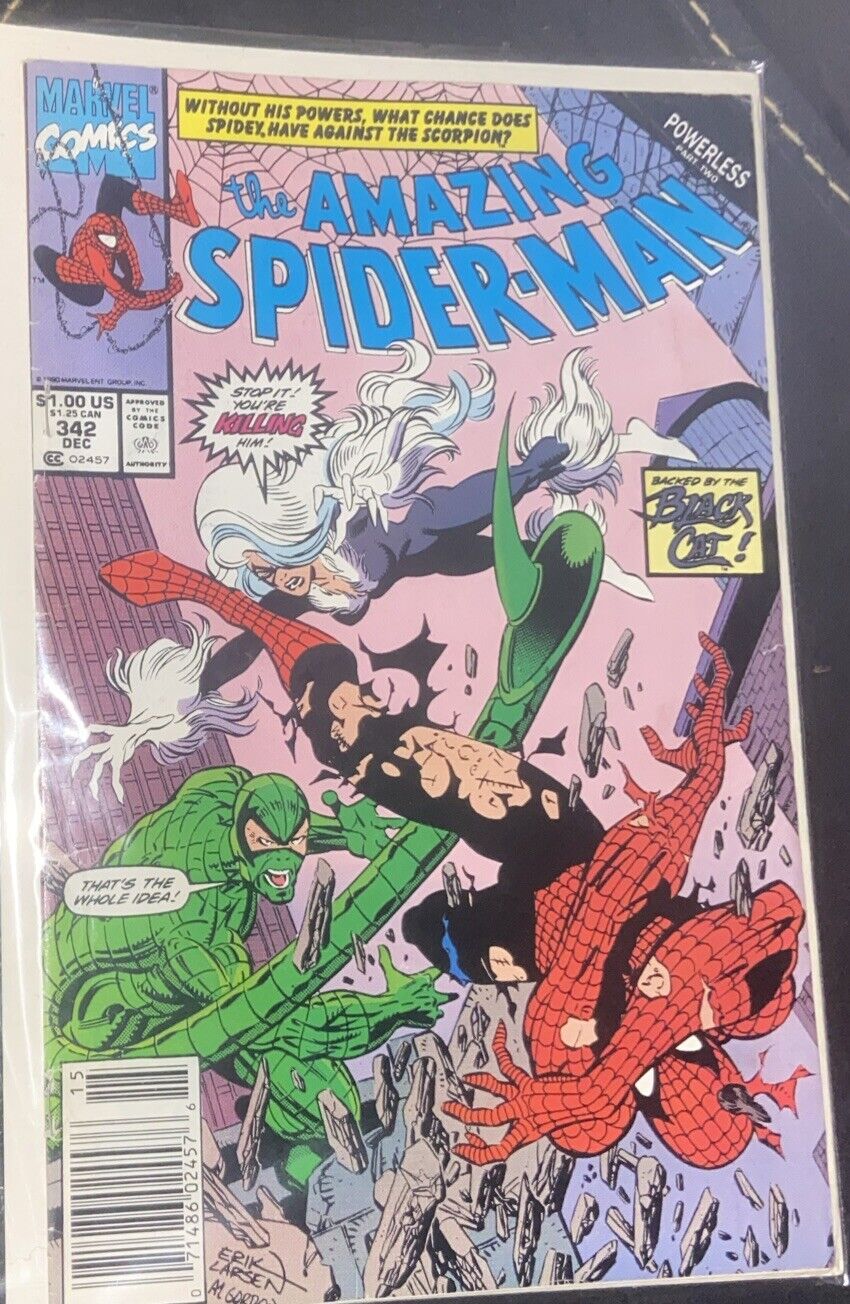 Amazing Spider-Man #342 Dec 1990 & X-Factor #30 (1986 Marvel Comic Books)