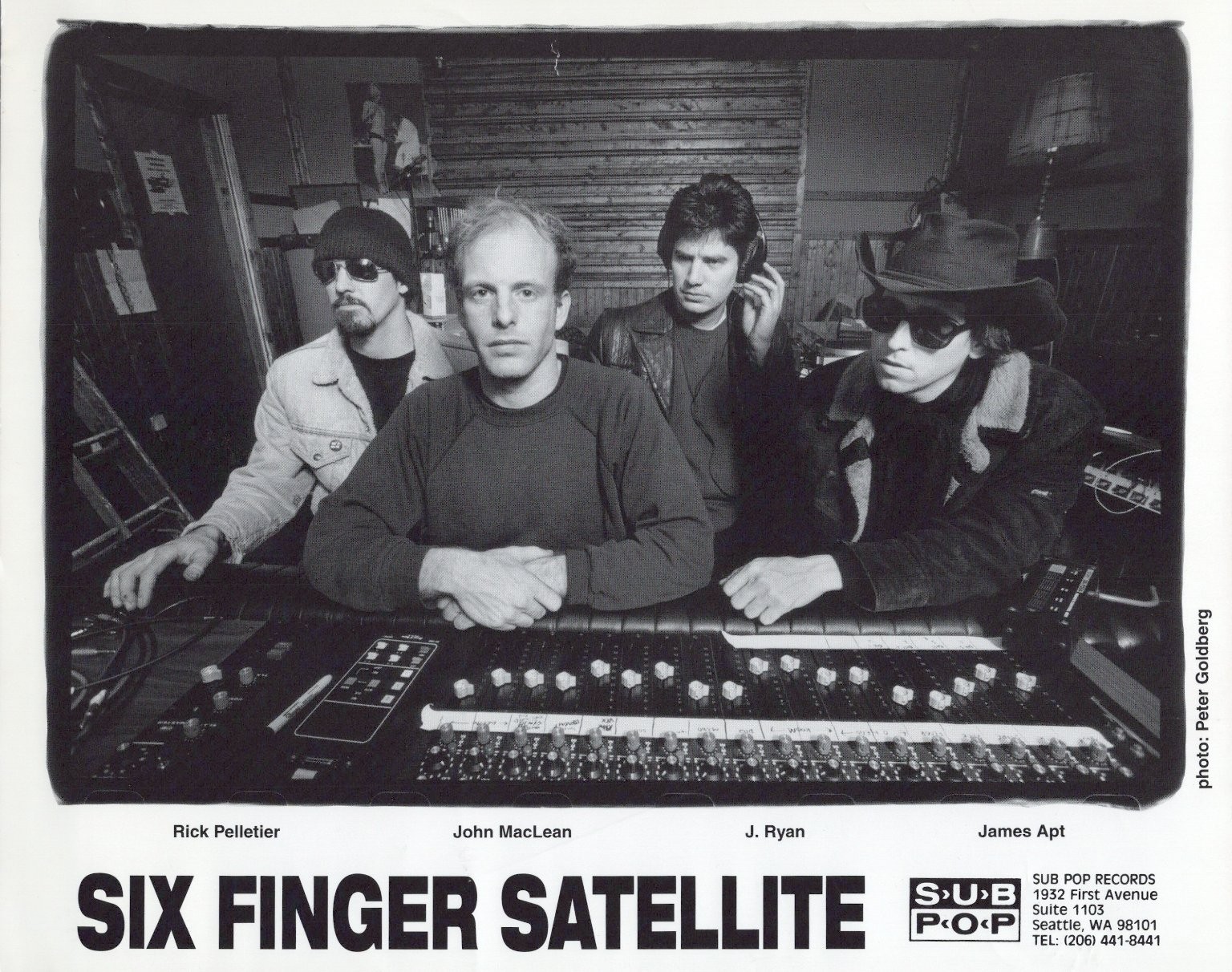 Six Finger Satellite Silver Gelatin Print 1990s Sub Pop Band Promo Press Photo