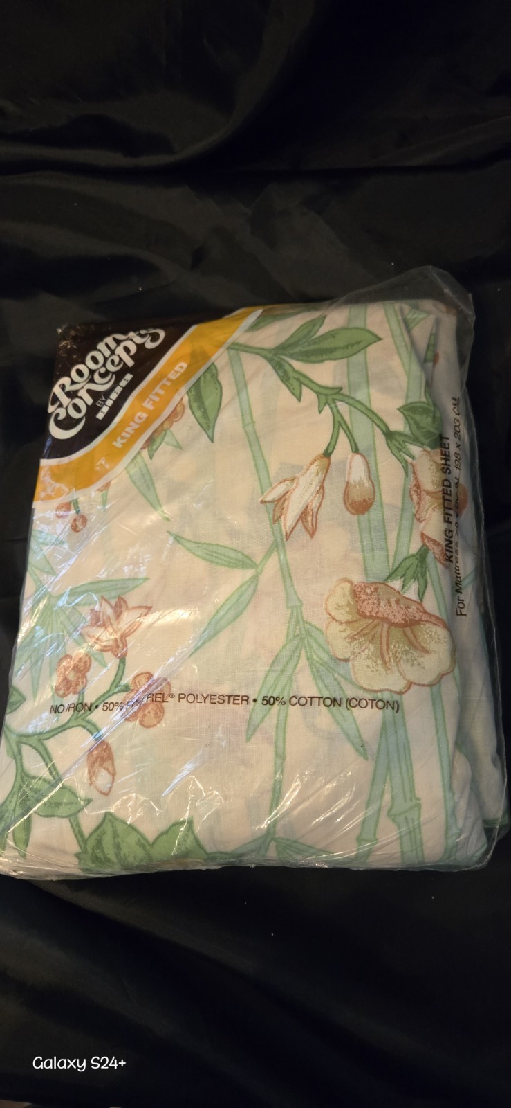 Vintage NOS BIBB  King Fitted Sheet  China Song I Original Packaging 