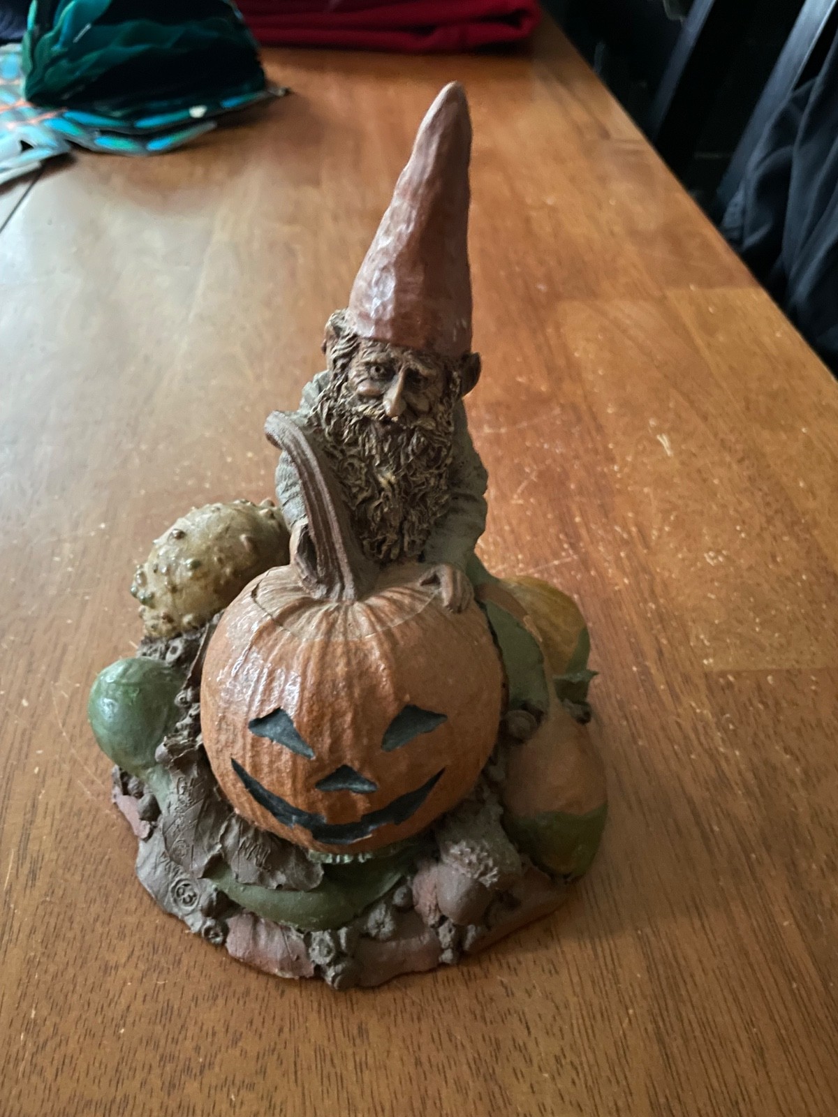 Vintage Tom Clark gnome pumpkin 