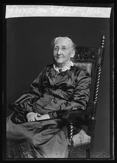 Photo:Mrs E Strobel Portrait Elderly Woman Chair 1903 1905