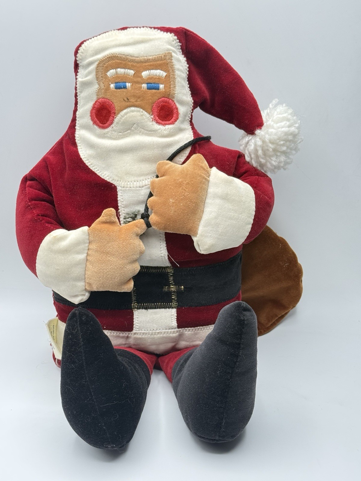 Vintage 1978 Favorite Things Inc Santa Claus Plush Doll  Christmas Decor Santas