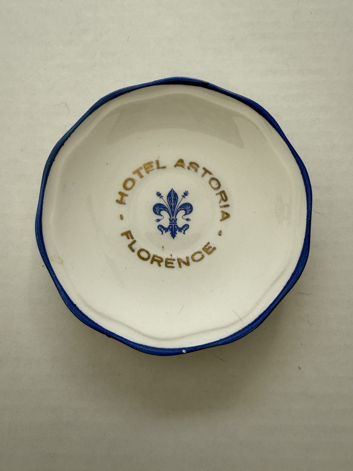 Diamondstone Laveno Hotel Astoria Florence Plate Saucer 4 5/8\ Diamondstone Laveno Hotel Astoria Florence Plate Saucer 4 5/8\