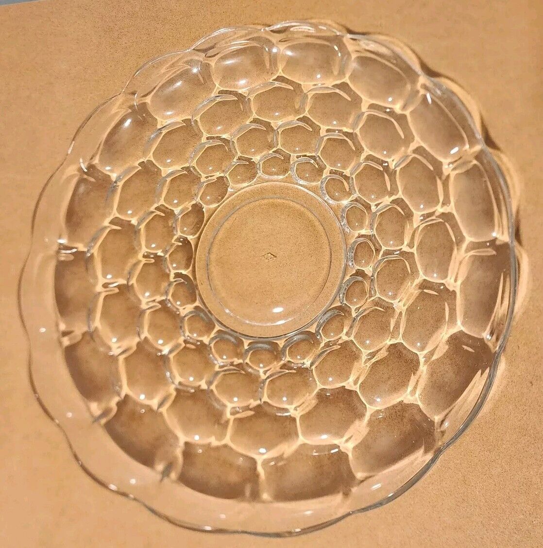 VINTAGE HEISEY PROVINCIAL WHIRLPOOL 13 INCH SERVING PLATTER/TRAY 