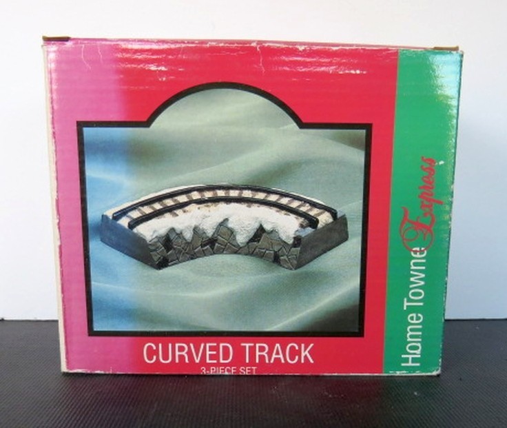 Vintage JC Penney Home Towne Express 3 Piece Curved Train Track 1999 Ed. w/Box