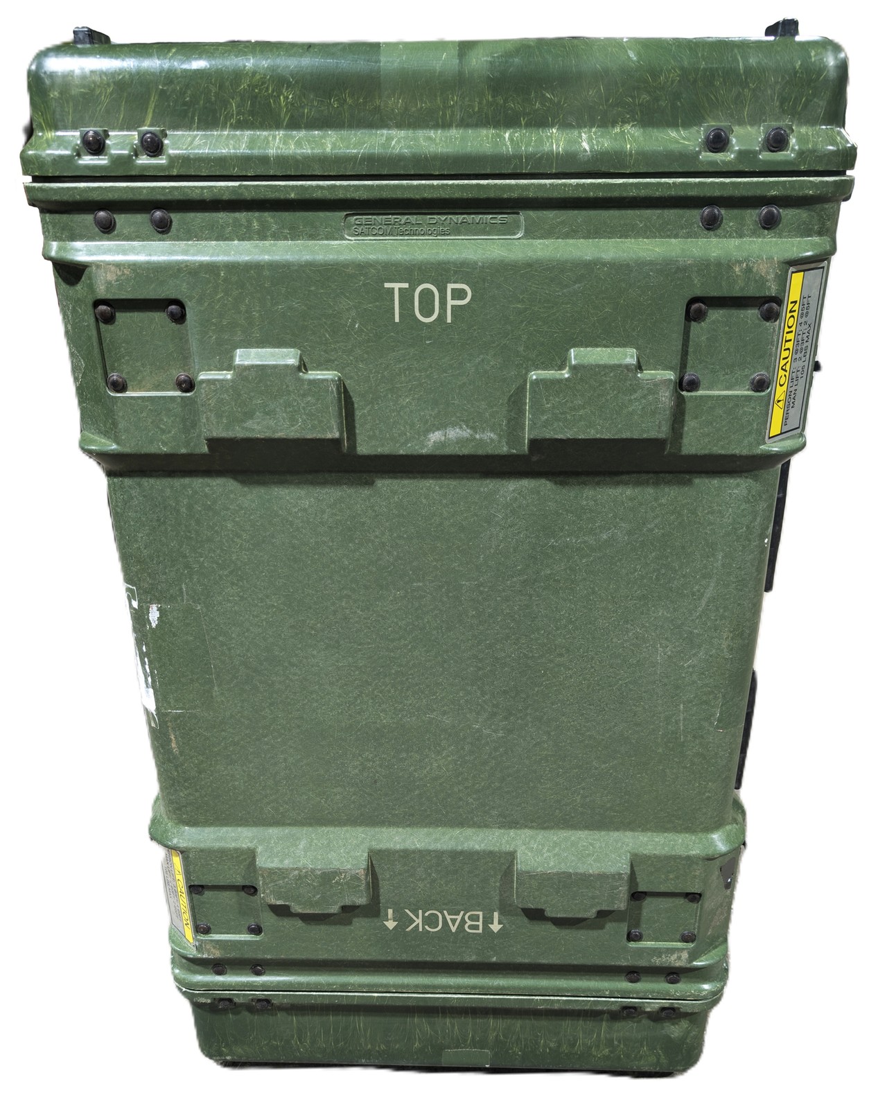 USGI General Dynamics SATCOM 3Ux24 Green Military Transit Case (38x23x9)