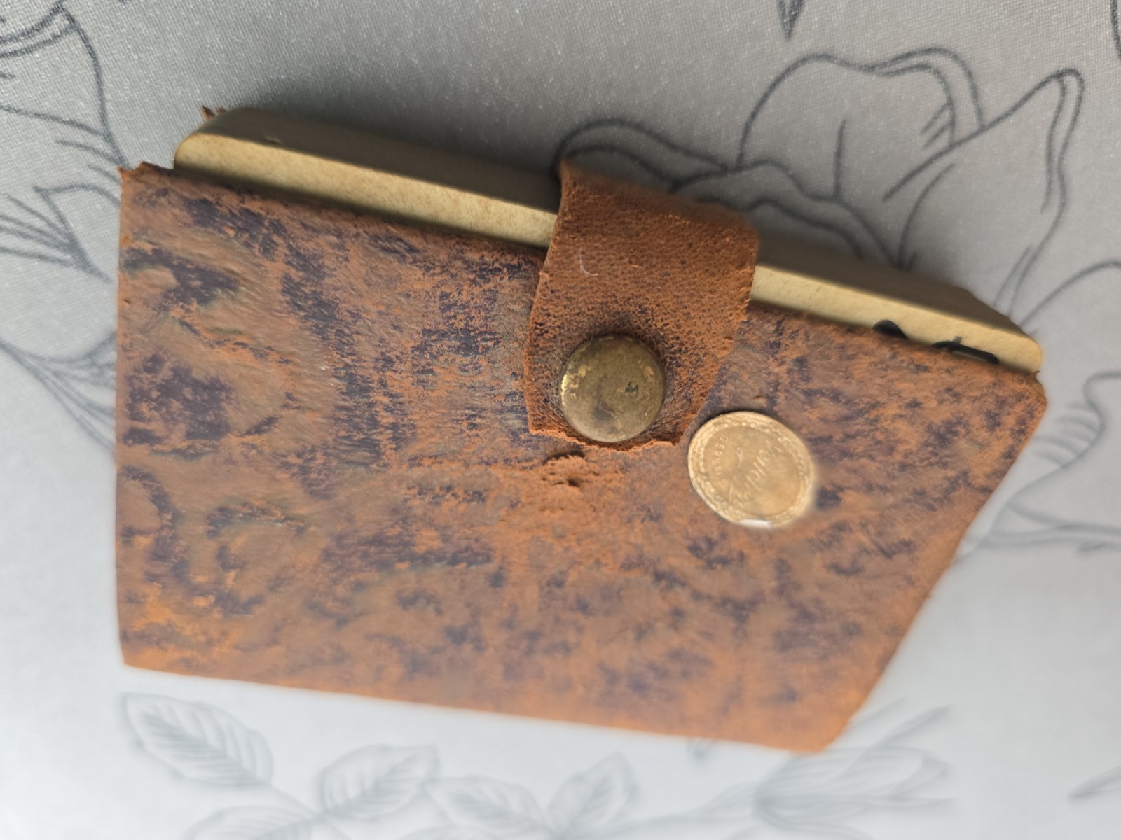 Antique Mini Leather Playing Card Set Patent 1910 Travel Deck 2.5” Case Antique Mini Leather Playing Card Set Patent 1910 Travel Deck 2.5” Case