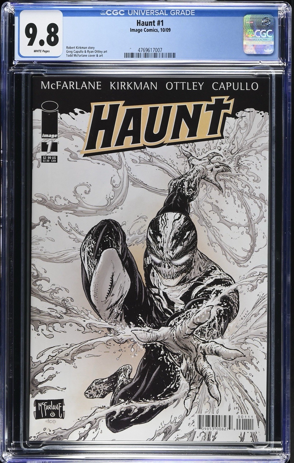 Haunt #1 CGC 9.8 Todd McFarlane - Ryan Ottley - Robert Kirkman Image Comics 2009