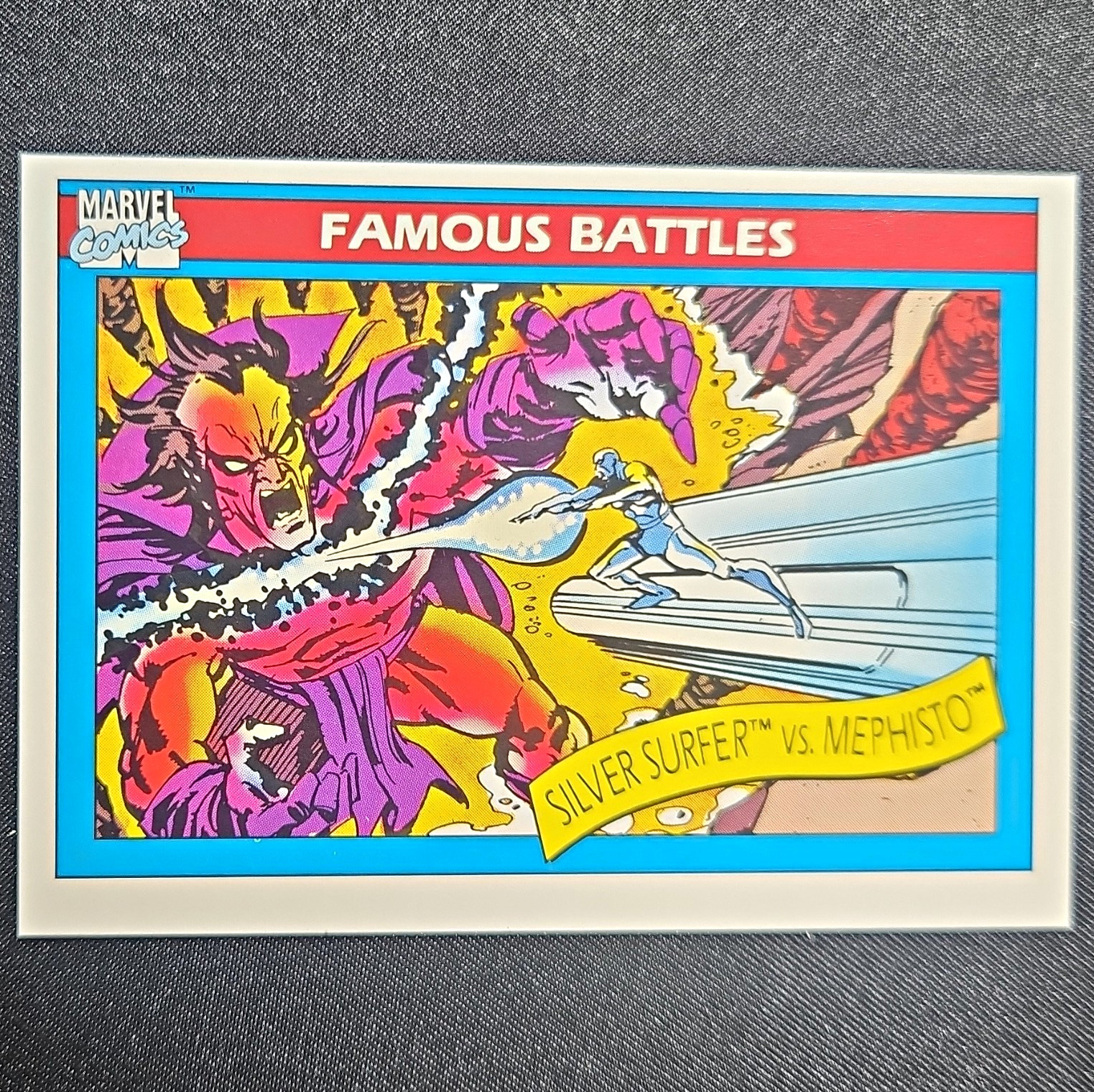 Marvel Comics Famous Battles Silver Surfer vs. Mephisto #96 1991 Trading Card