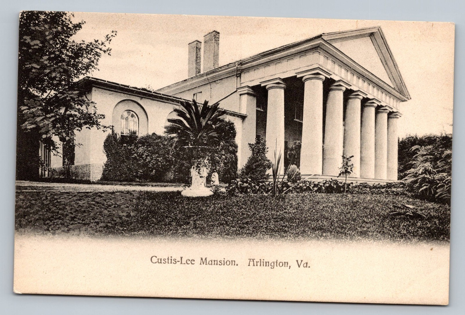c1901 Custis-Lee Mansion Arlington Virginia VA Vintage Postcard Un-Divided 
