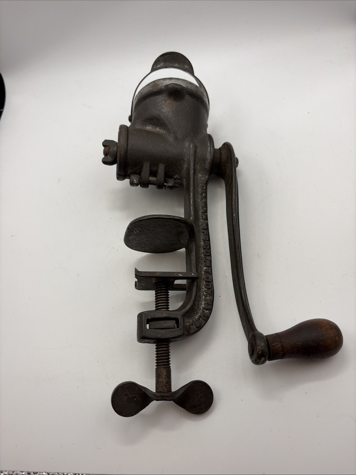 Rollman #12 Cast Iron Food Chopper Meat/Condiment Grinder Salesman Sample VTG