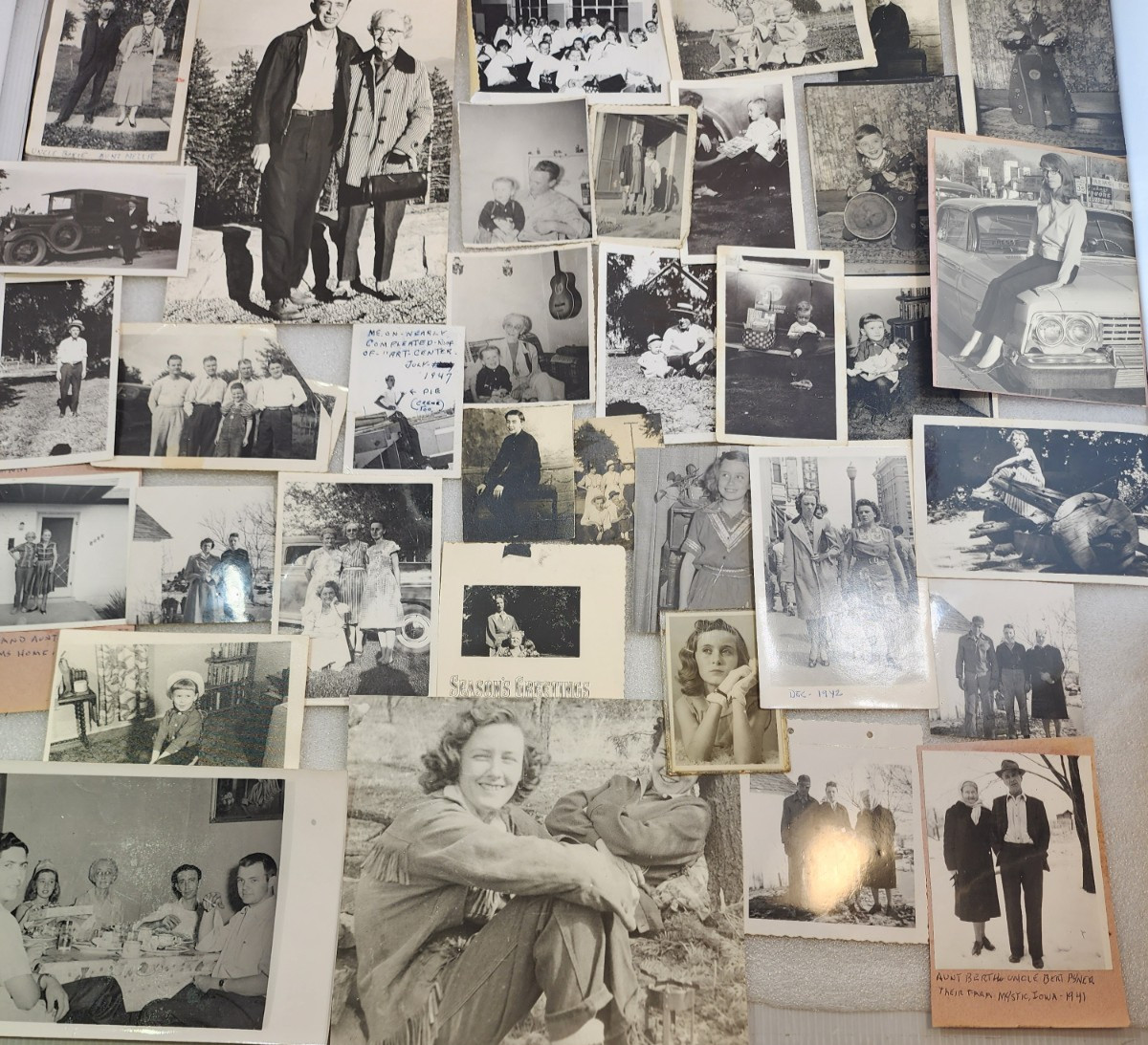 Vintage Snapshot Photo Lot - Original Black & White Random Mixed Collection Vintage Snapshot Photo Lot - Original Black & White Random Mixed Collection