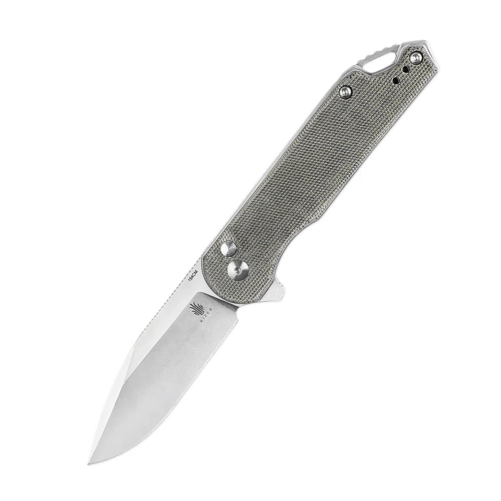Kizer Assassin (XL) Folding Knife 154CM Blade Micarta Handle V4549C1