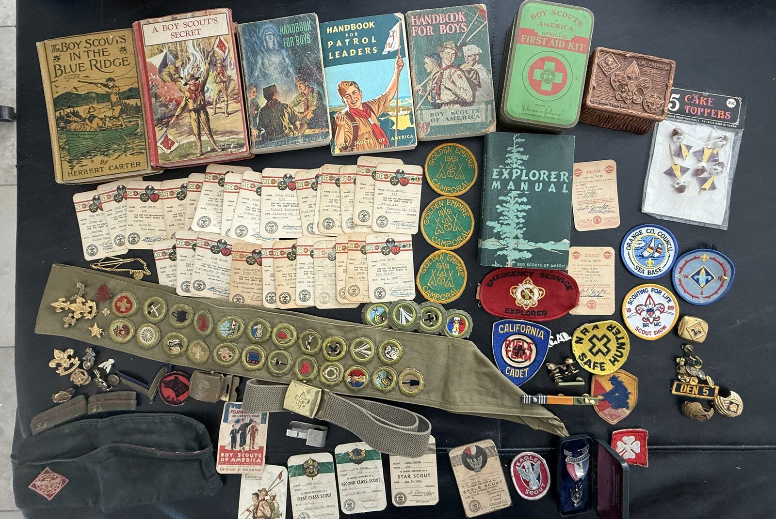 REDUCED AGAIN HUGE LOT Vintage 1950’s BOY SCOUT MEDALS-EAGLE-27 BADGES-EXPLORER