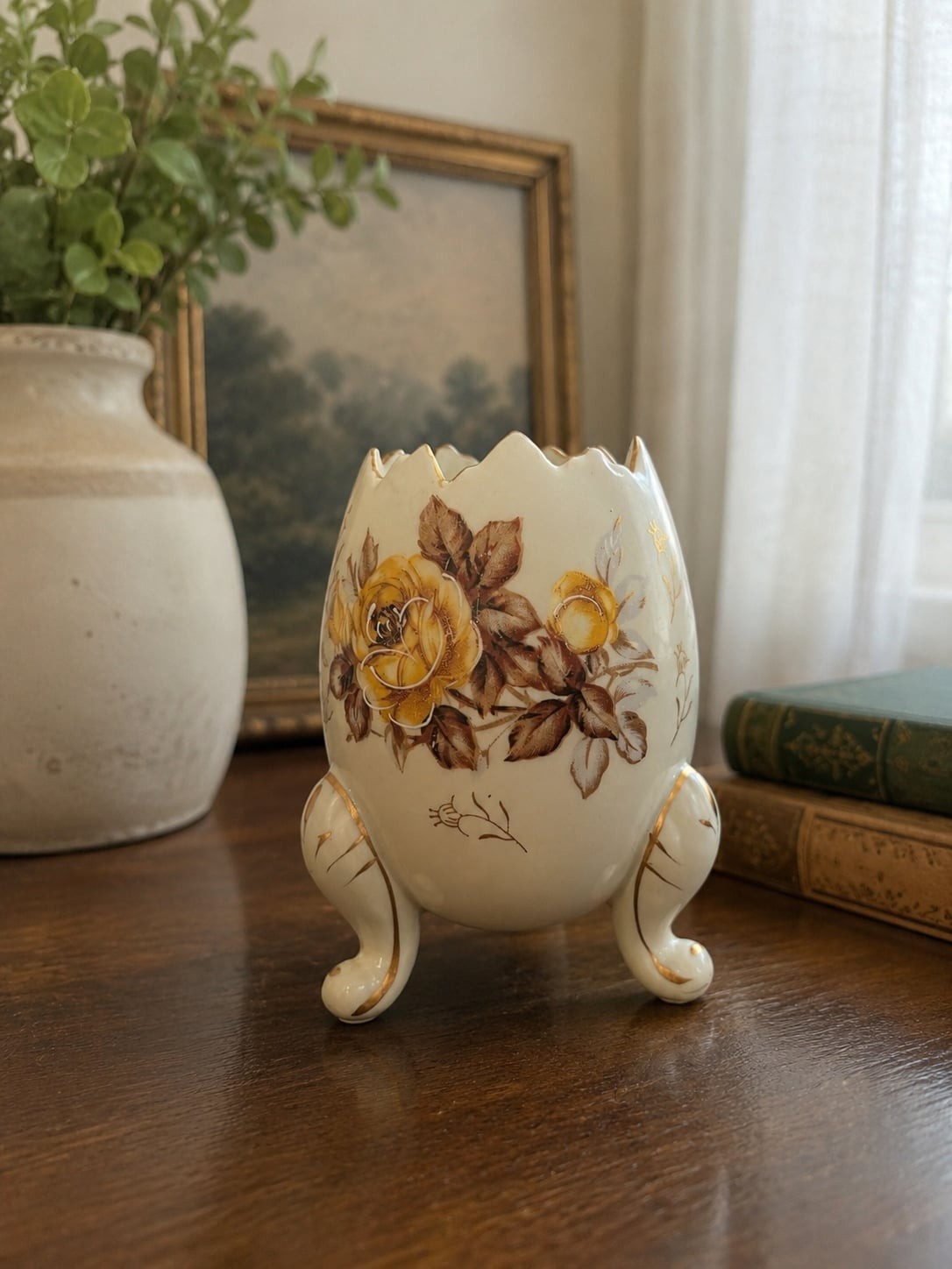 Vintage Napcoware Cracked Egg Vase