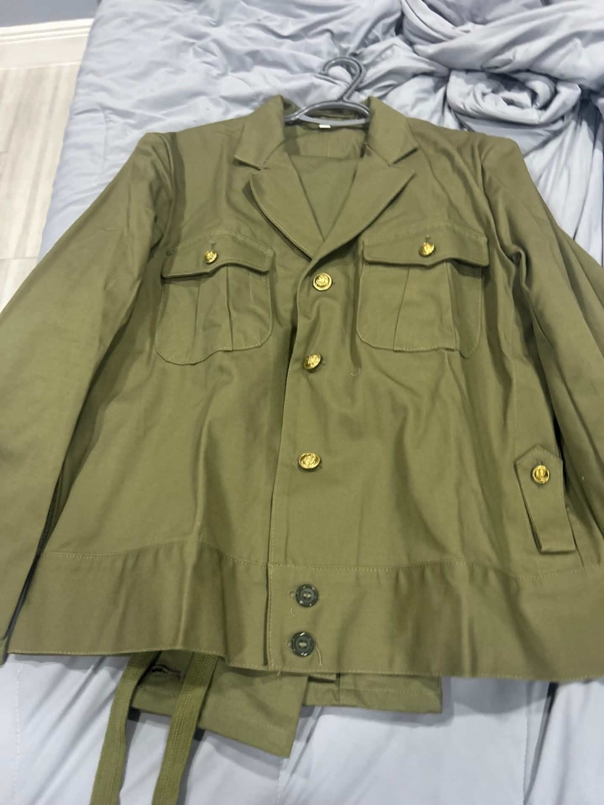 ww2 japanese navy short tunic and trousers made by hikishop early war