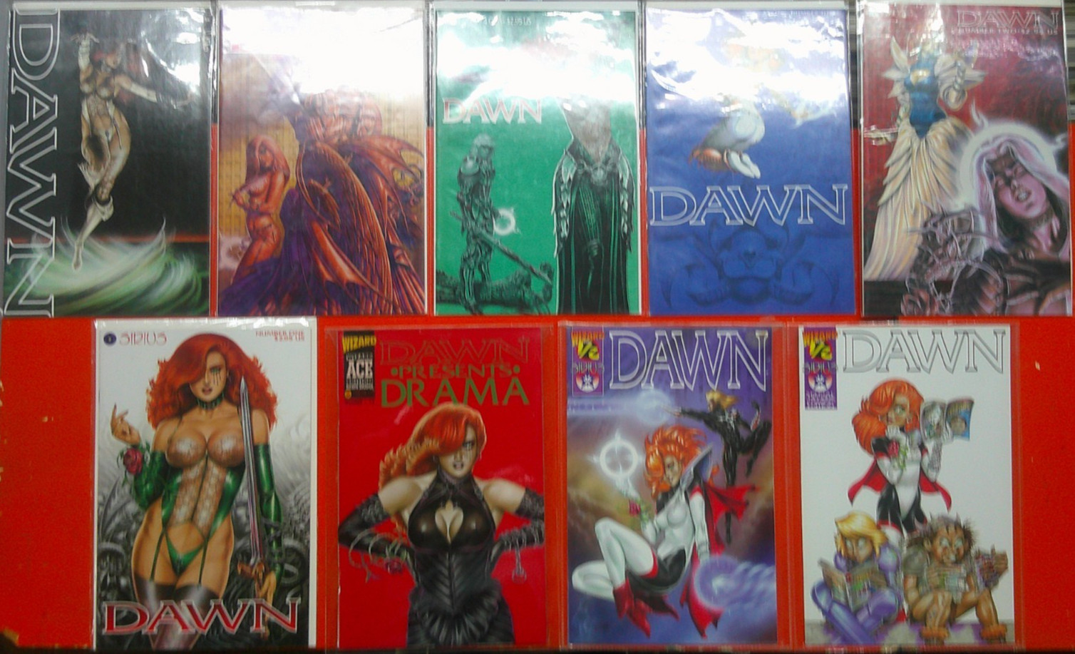 Dawn 1-6 Complete Set 1995 Sirius +Wizard Ace Drama 18+ Wizard 1/2+ 1/2 Variant