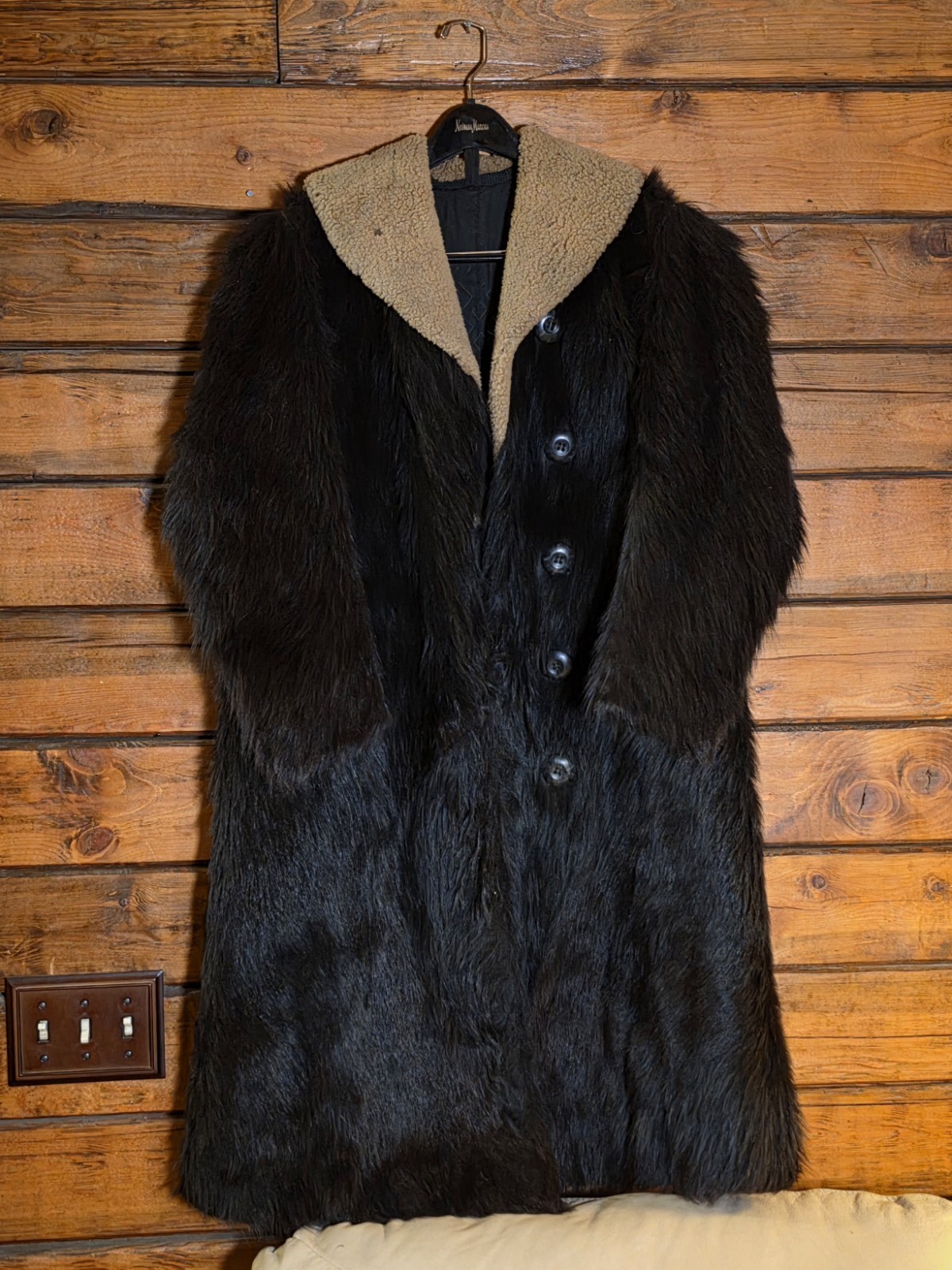Antique Stagecoach Style Heavy Fur Jacket Circa 1910 Antique Stagecoach Style Heavy Fur Jacket Circa 1910