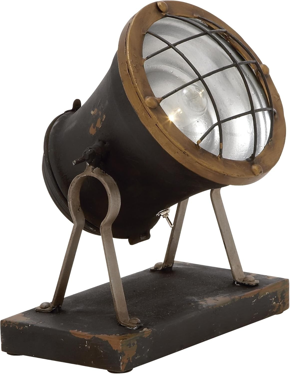 Vintage Deco 79 Metal Spotlight Accent Lamp, 9