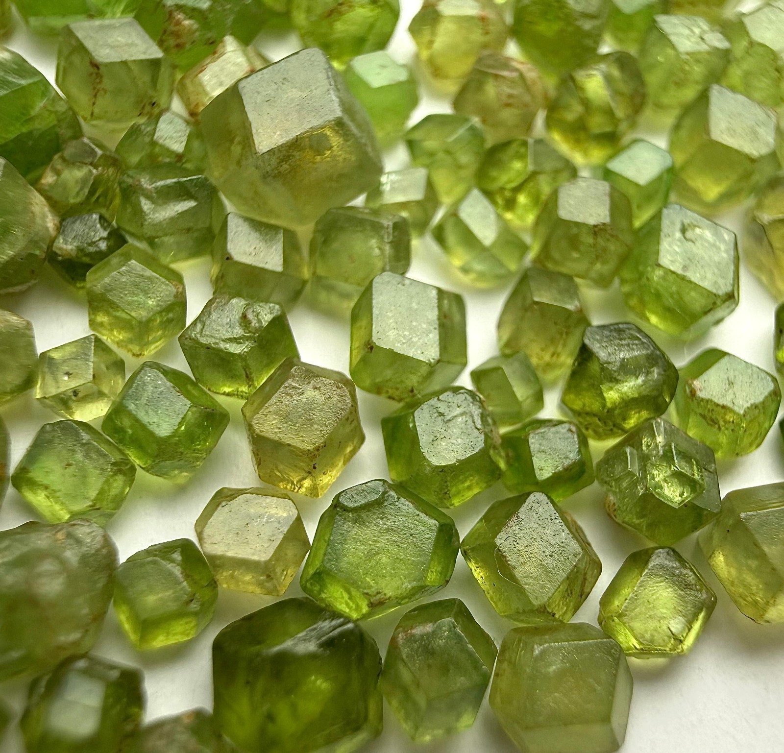 Ultra Rare Demantoid Garnet Crystals Lot From Balochestan/Pakistan. 44 carats