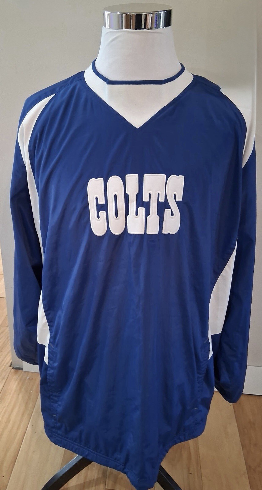 Vintage Indianapolis Colts NFL Reebok Pullover Windbreaker Jacket Mens Size 2XL