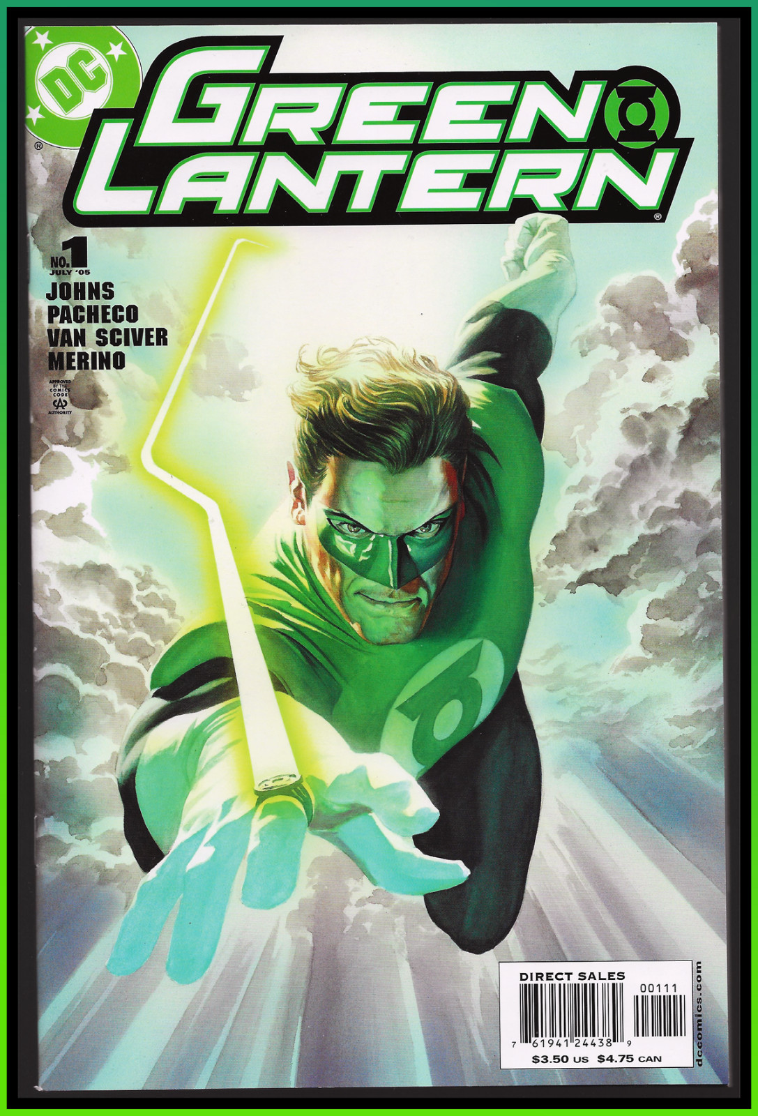 GREEN LANTERN #1-B (2005) ROSS VARIANT 1ST PRINT GEOFF JOHNS DC KEY 9.4 NM