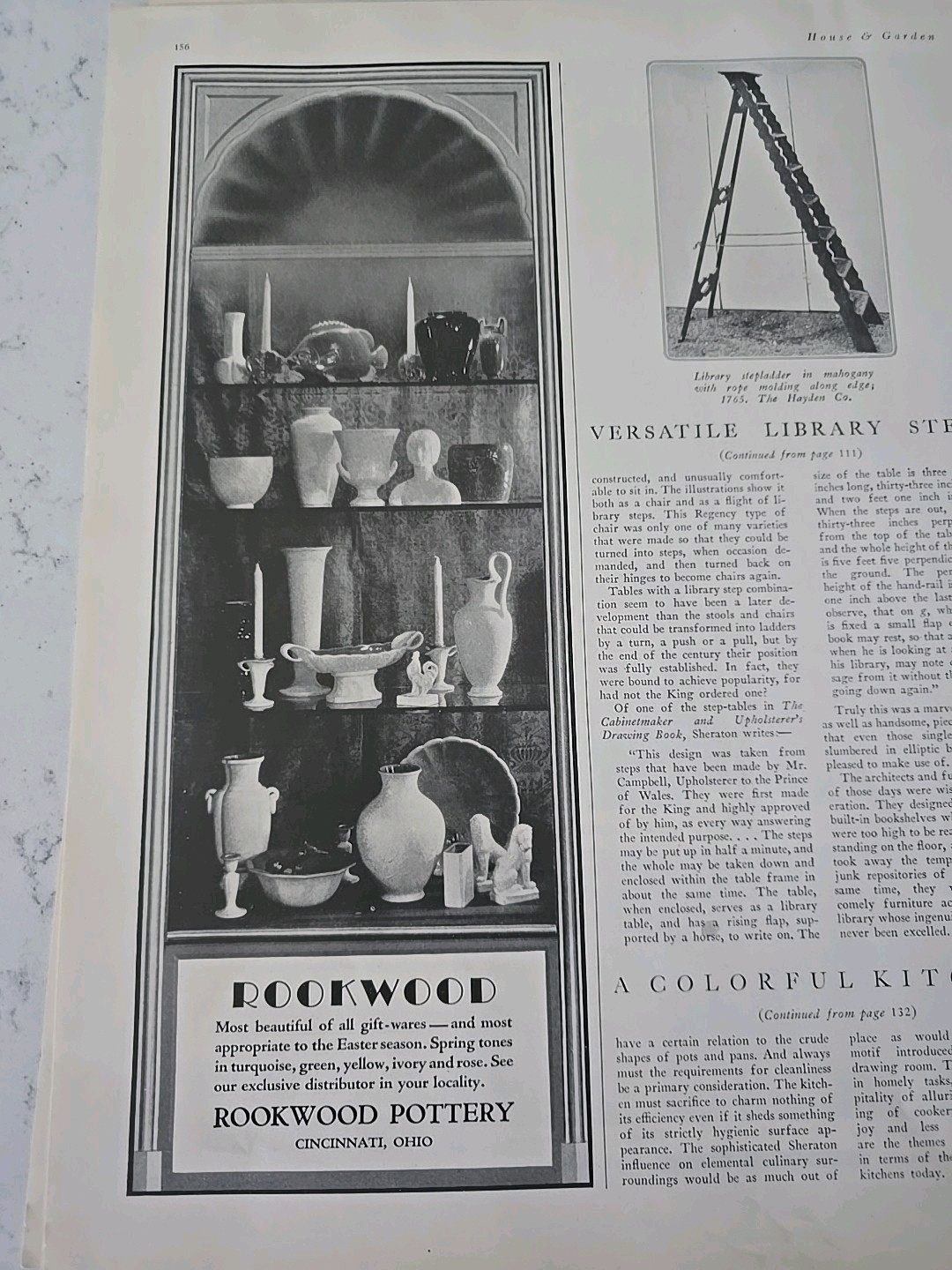 1929 Rookwood Pottery vase bowls candlesticks figurines pitcher vintage  ad 