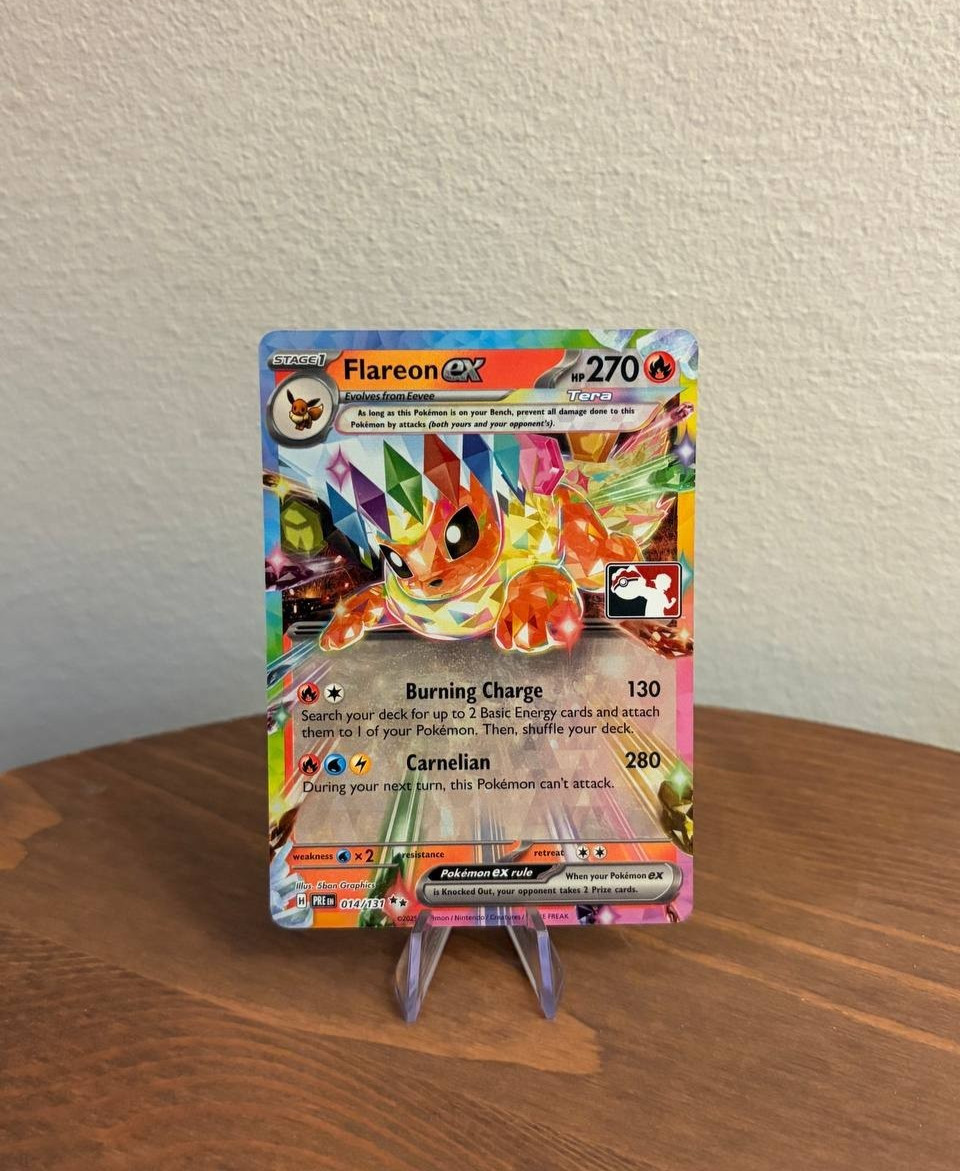 Pokémon TCG Flareon EX 014/131 Play Prize Stamp Series 7 Pack Fresh Prismatic