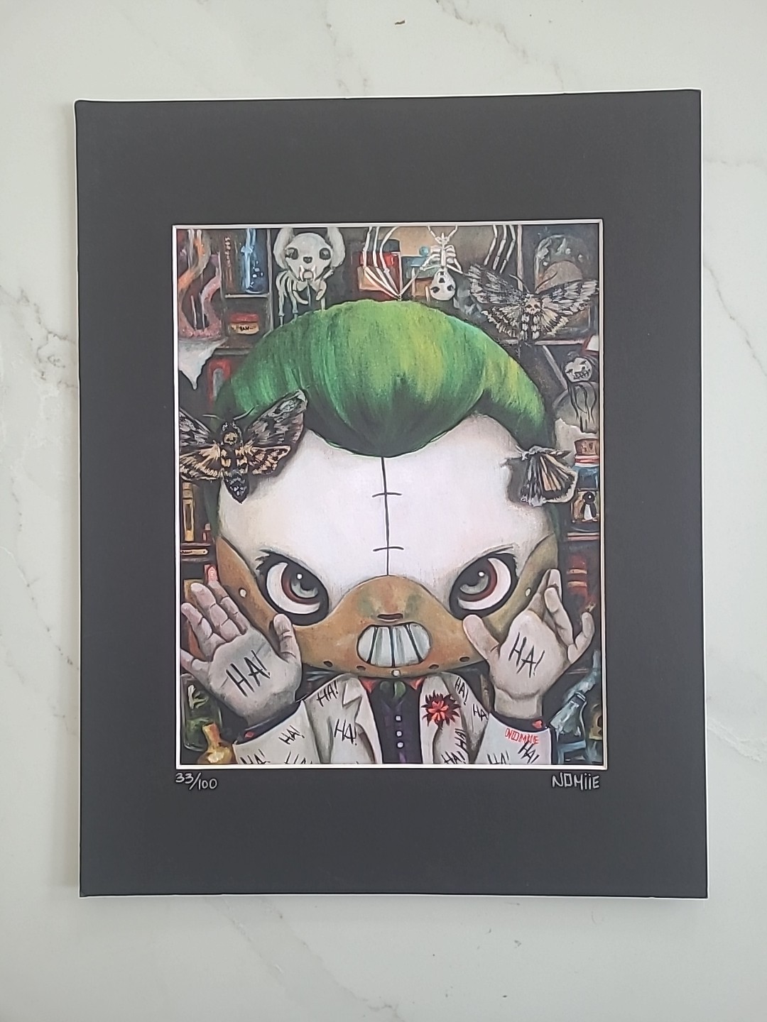 NOMIIE HA HA Joker Hannibal Art Print Signed #33/100 Dianne Romero