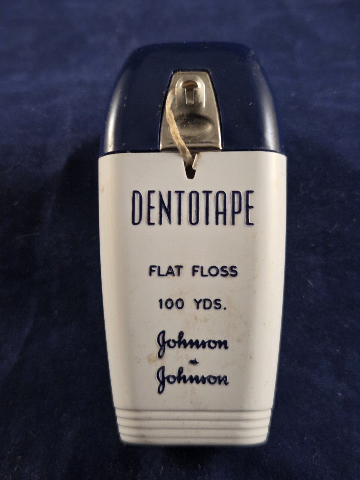 Vintage Johnson & Johnson DENTOTAPE Flat Dental Floss 100 Yards 1960's