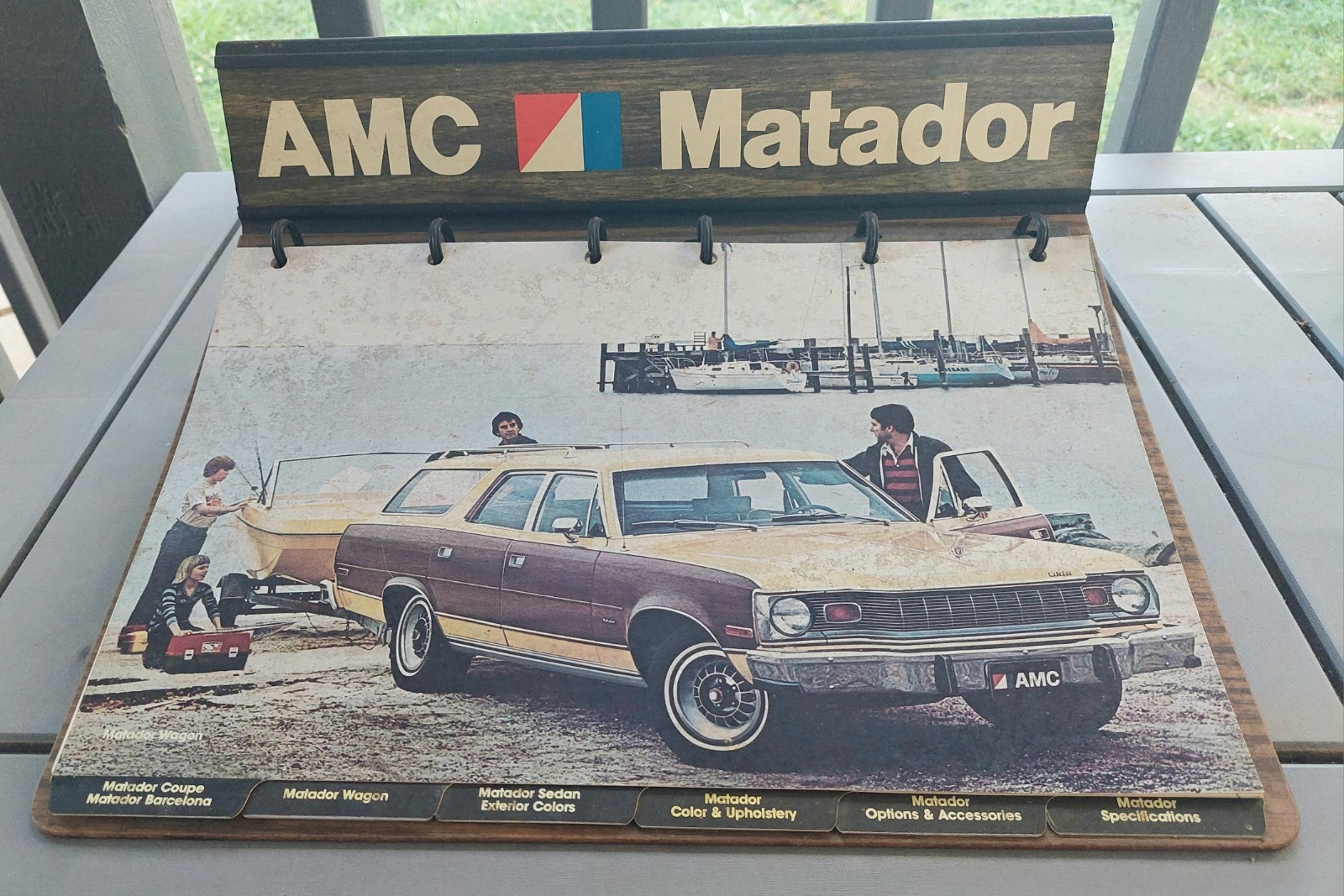 Vintage 1970s AMC MATADOR DEALER DISPLAY SIGN SHOWROOM ADVERTISING RAMBLER