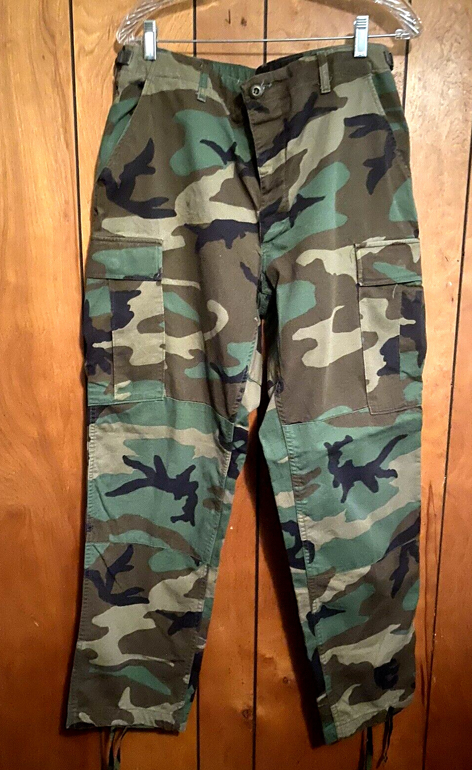 VTG US Military  Pants Woodland Camouflage Cargo Hot Weather Combat Medium Short