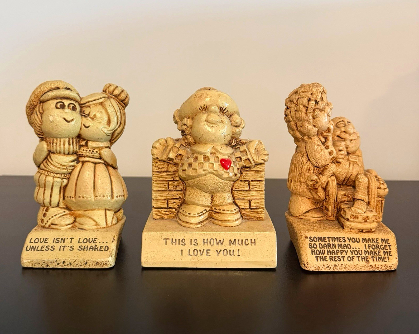 Vintage Paula Figurines Lot of 3 1969-72 Made USA Love Couple Humor