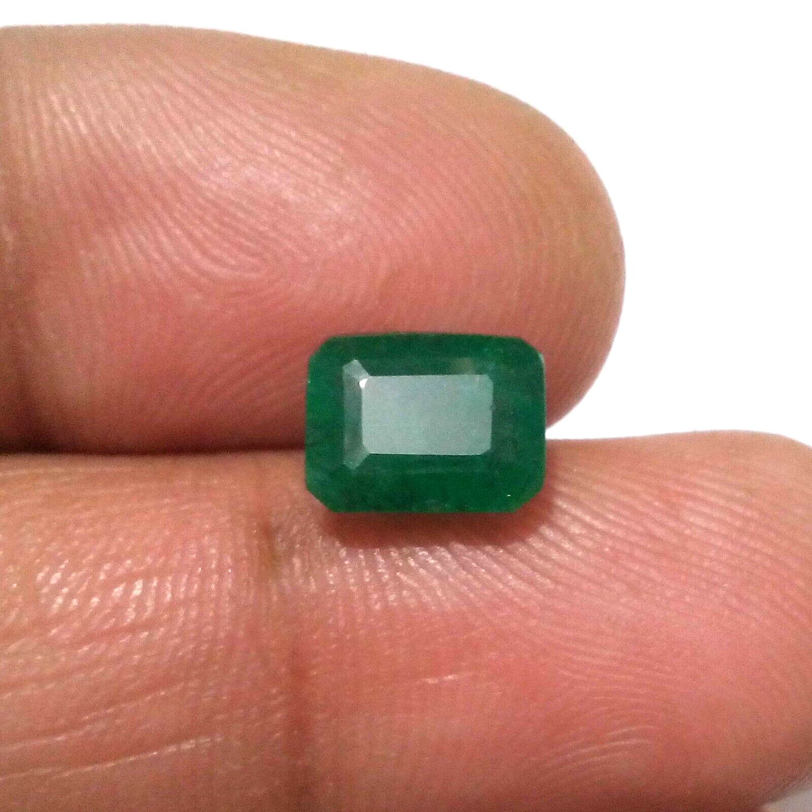 Fabulous Zambian Emerald Faceted Emerald Shape 3.20 Crt Emerald Loose Gemstone
