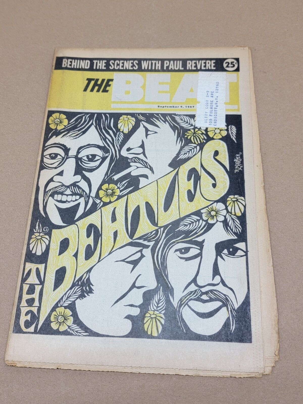 The Beat Newspaper Sept. 9, 1967: The Beatles Cover, George Harrison