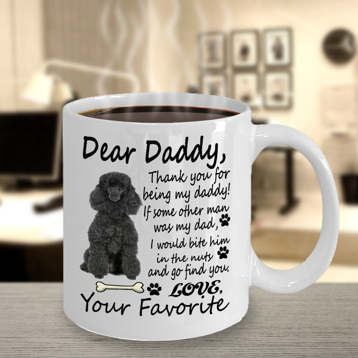 Poodle Dog,Standard Poodle,Gift Dog,Pudelhund,Caniche,Poodle black,Cup,CoffeeMug