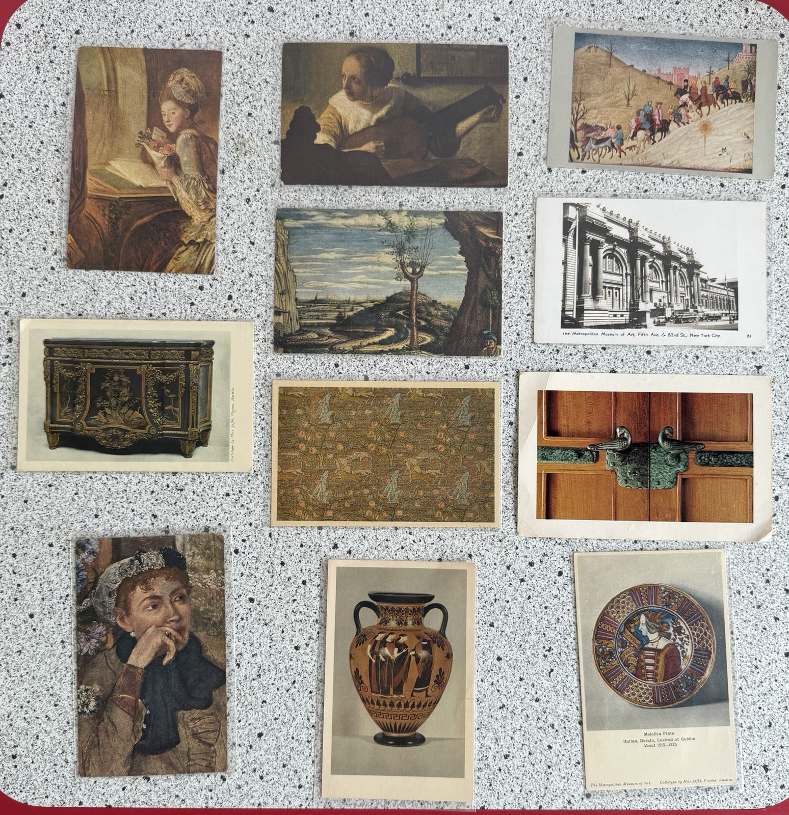 (11) Sleeved VTG Postcards The Metropolitan Museum of Art NY Masters Fine Art