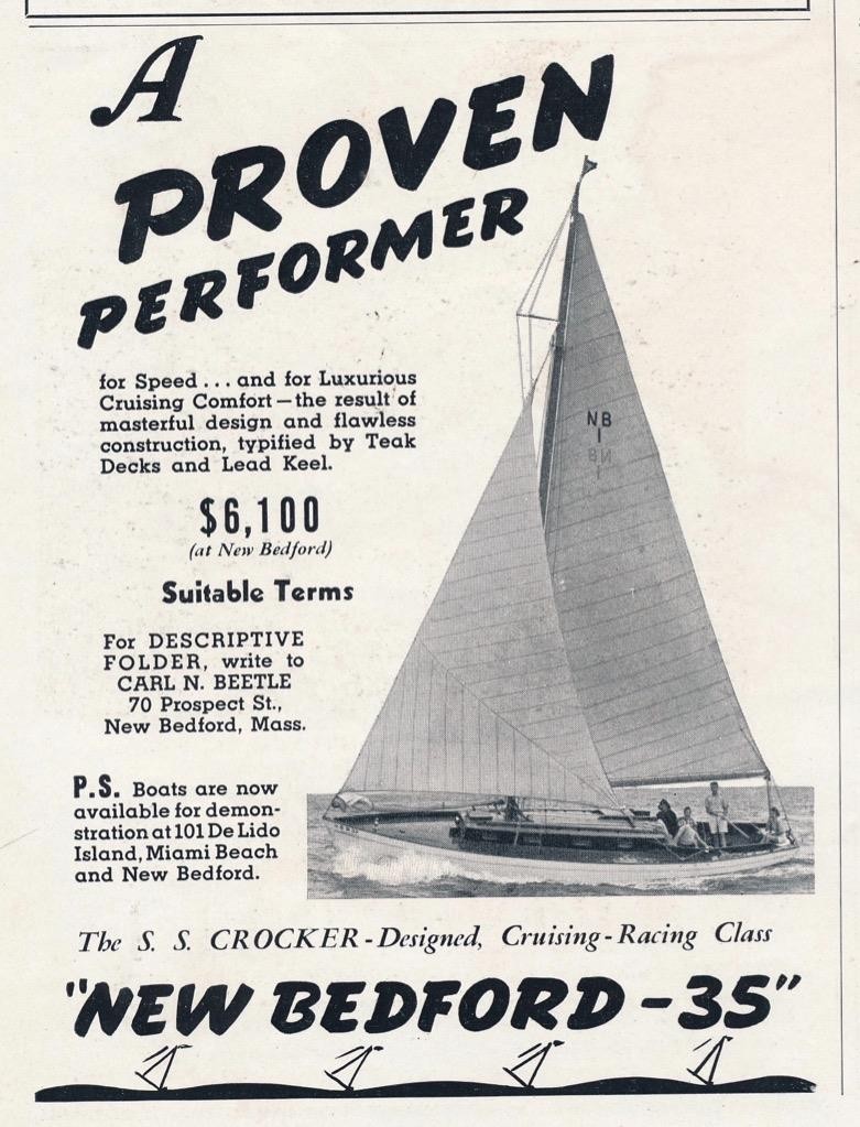 Magazine Ad - 1939 - New Bedford Boat Co - New Bedford, MA