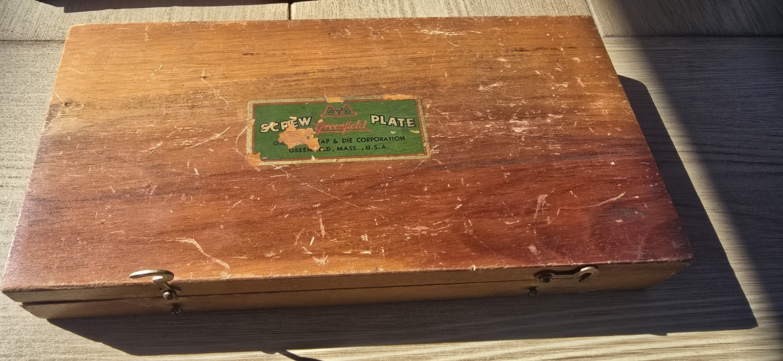 VINTAGE TAP & DIE SET, GREENFIELD LITTLE GIANT No. AA2 SCREW PLATE