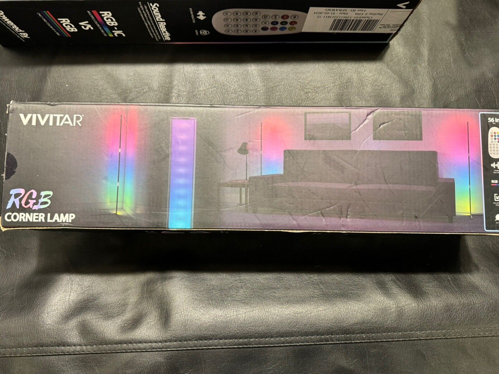 Vivitar RGB Corner Light Bar, Reacts to Music and Sound with LED Lighting