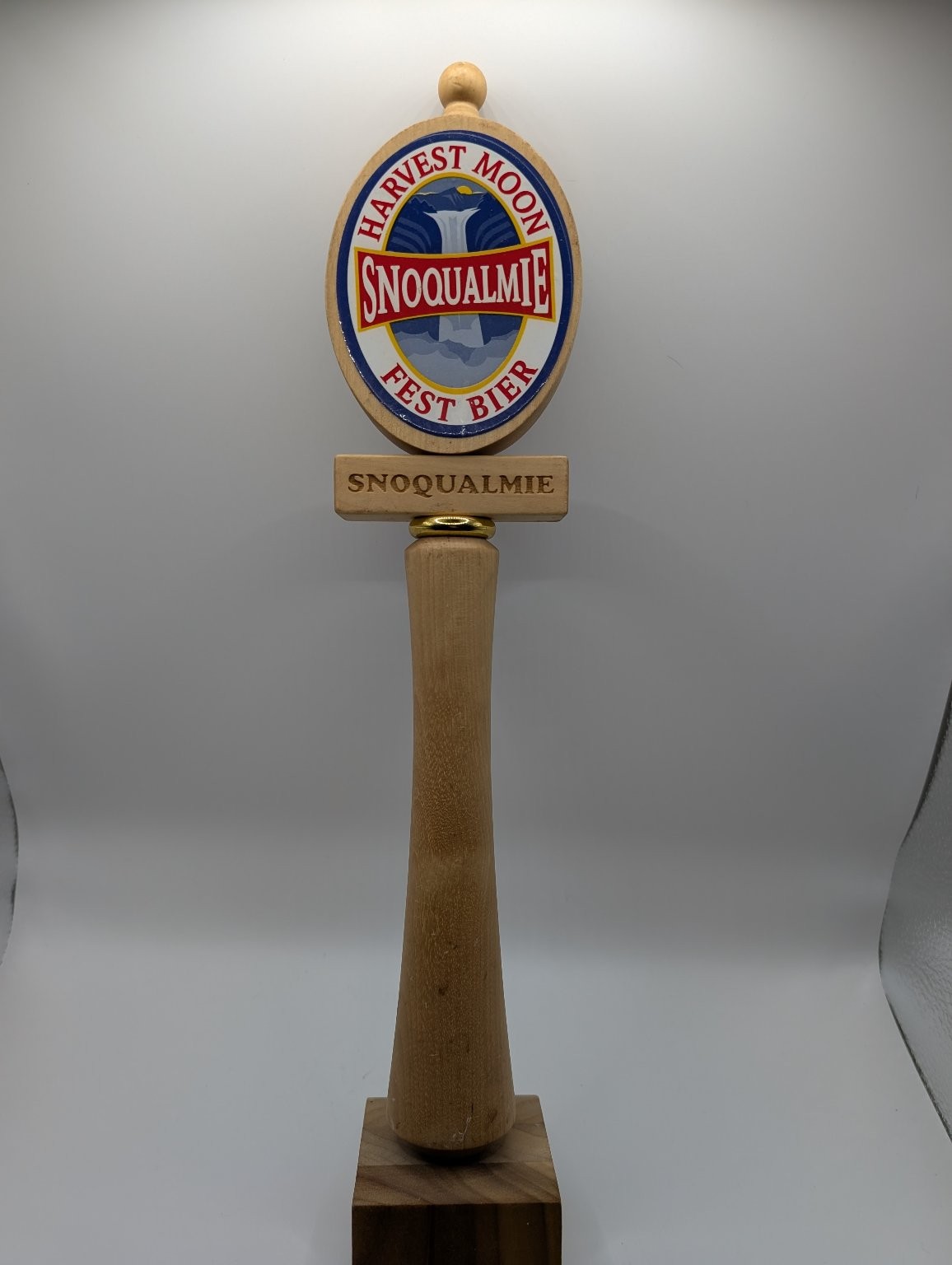 Snoqualmie Harvest Moon Fest Bier Wood Tap Handle Waterfall Snoqualmie Harvest Moon Fest Bier Wood Tap Handle Waterfall