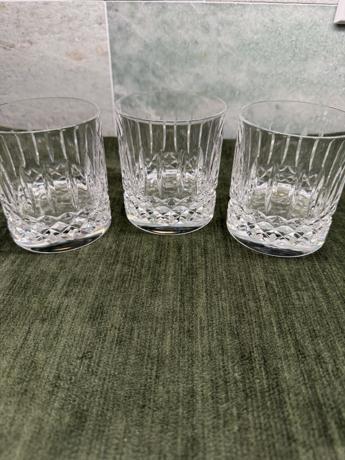 Waterford Crystal Eclipse Set 3 Double Old Fashioned Glass 11762166 Waterford Crystal Eclipse Set 3 Double Old Fashioned Glass 11762166