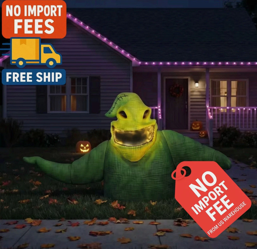 Nightmare Before Christmas Oogie Boogie Light Up Groundbreaker 3 ft Decor