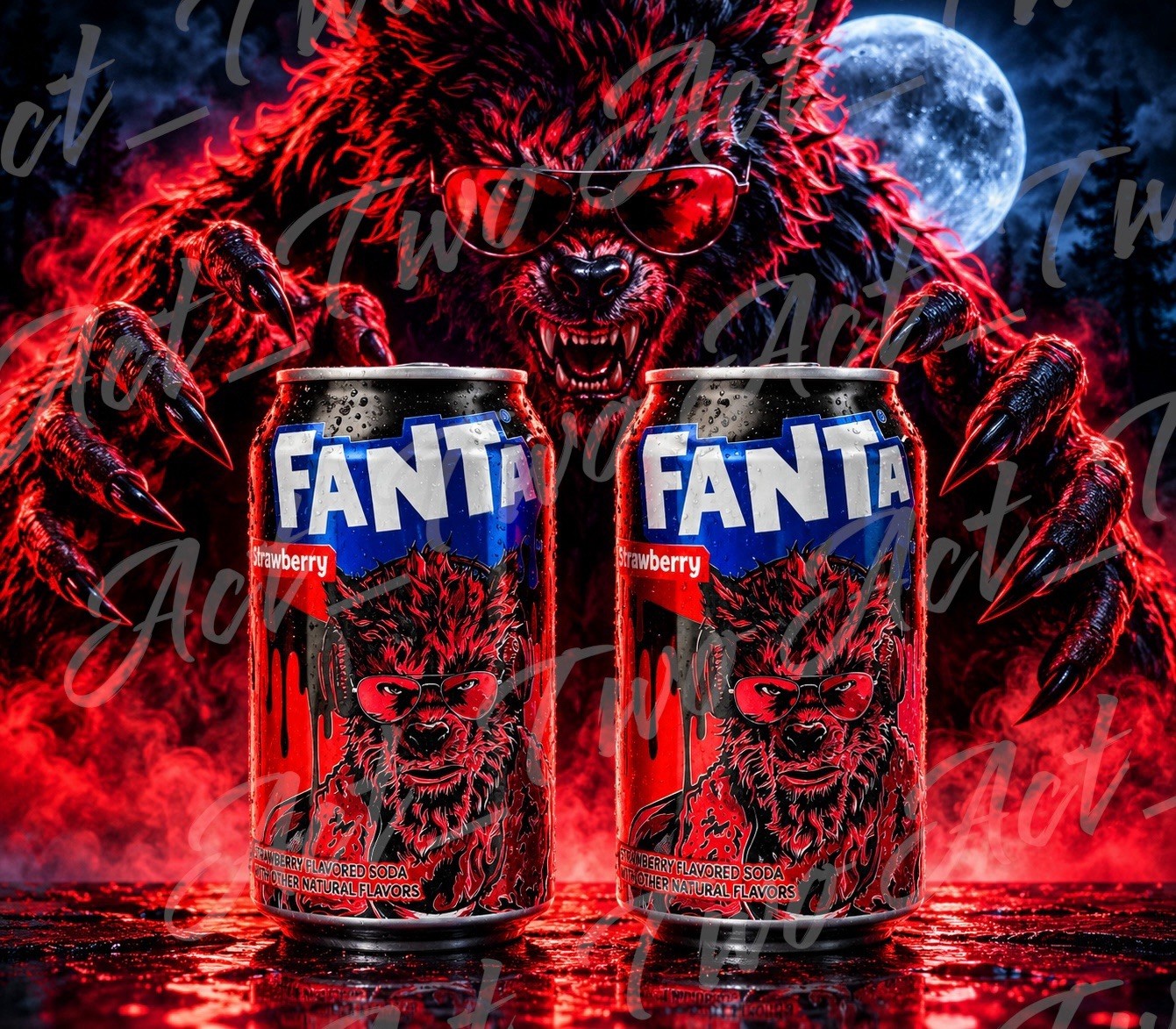 Fanta HORROR COLLECTOR Haunted Universe Werewolf Halloween 2 Full 12oz Cans NEW Fanta HORROR COLLECTOR Haunted Universe Werewolf Halloween 2 Full 12oz Cans NEW
