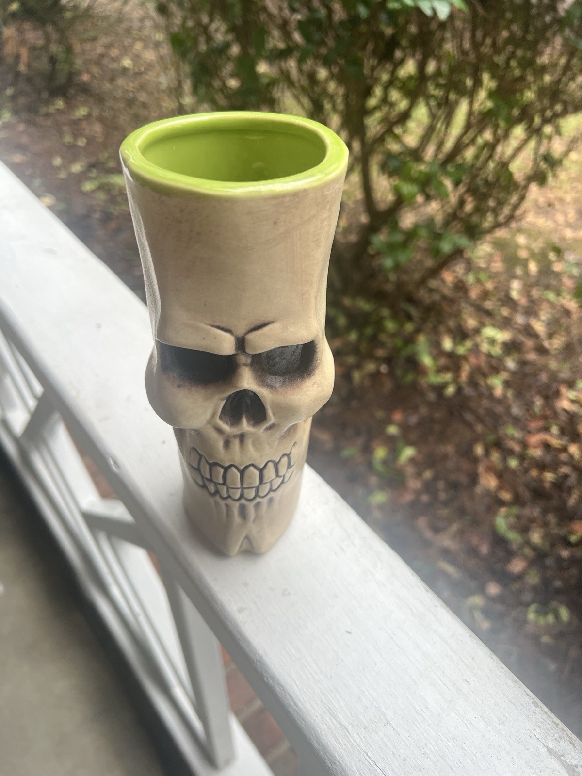 Eekum Bookum Double-Sided Skull Tiki Mug