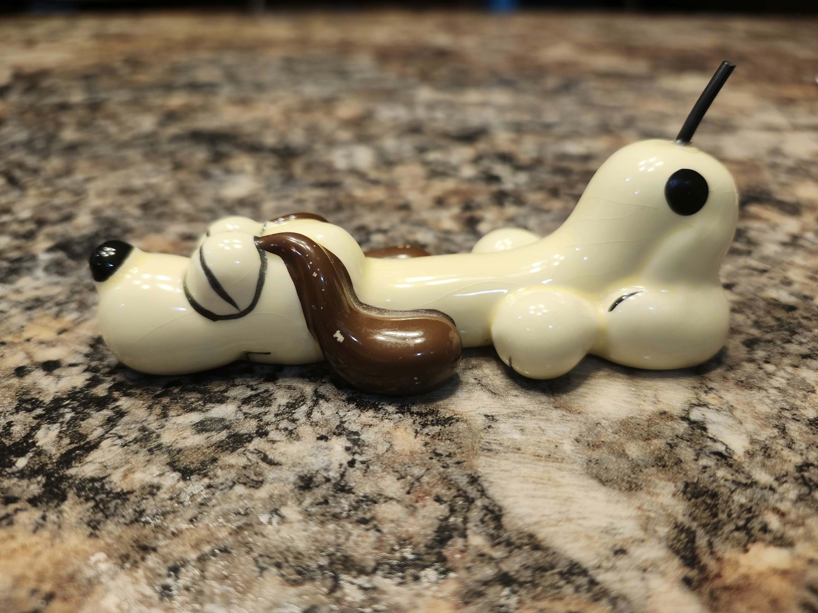 Vintage 1983 Enesco Odie Ceramic Figurine