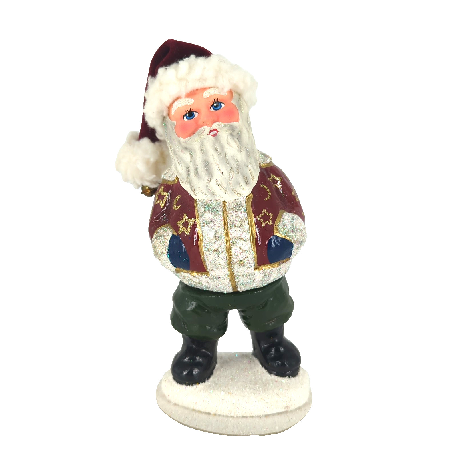 Ino Schaller Christopher Radko Santa Paper Mache Candy Container #7/600 Germany