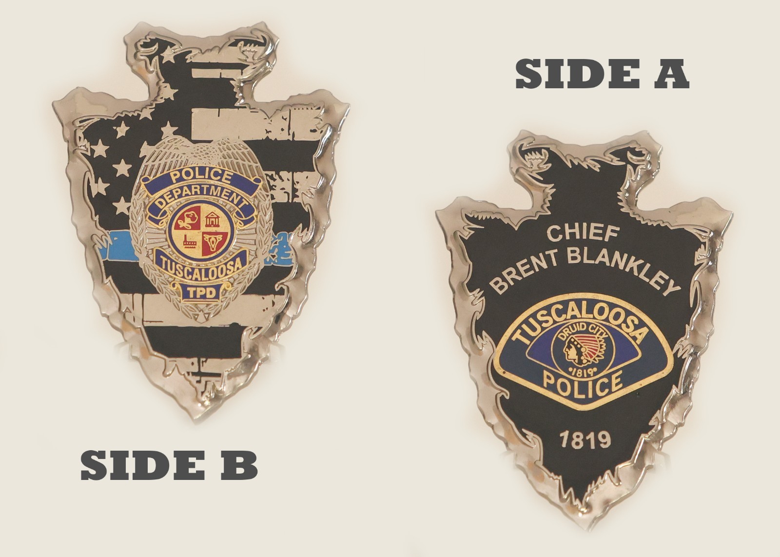 Tuscaloosa Police Chief Brent Blankley 1819 Challenge Coin  1#21
