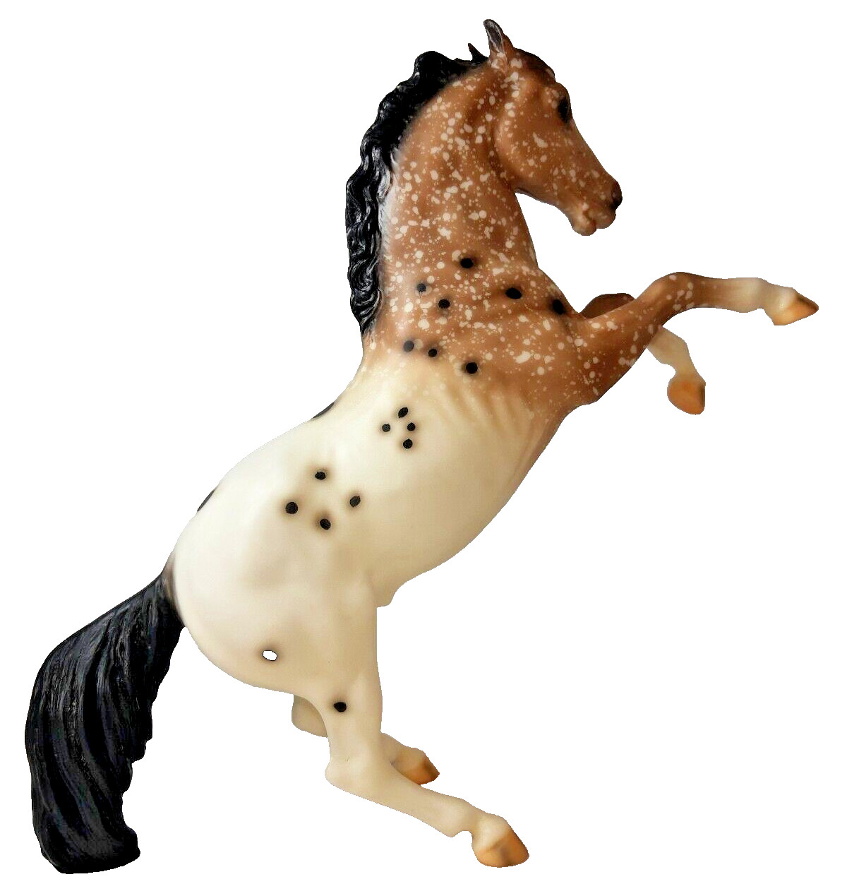 Leopold Breyer  1/500 Blue Ribbon Fighting Stallion Chestnut Roan 712285 VTG Clu